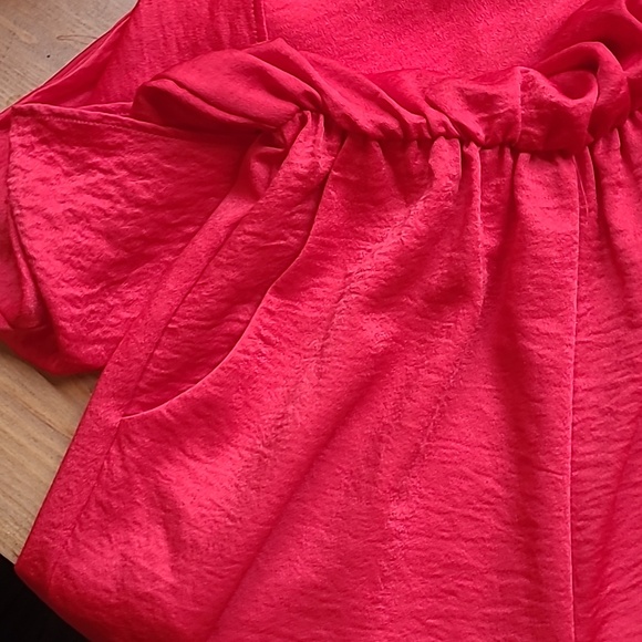 Vibrant Red One Shoulder Full Length Jumpsuit - Picture 4 of 11